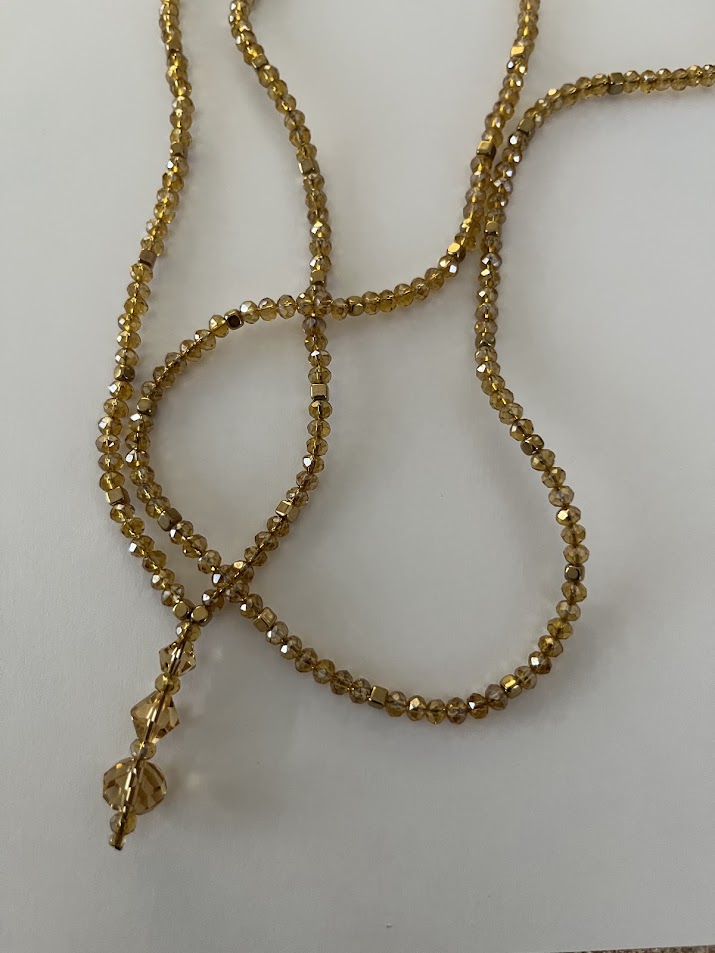 COLLIER LONG FEMME DORÉ