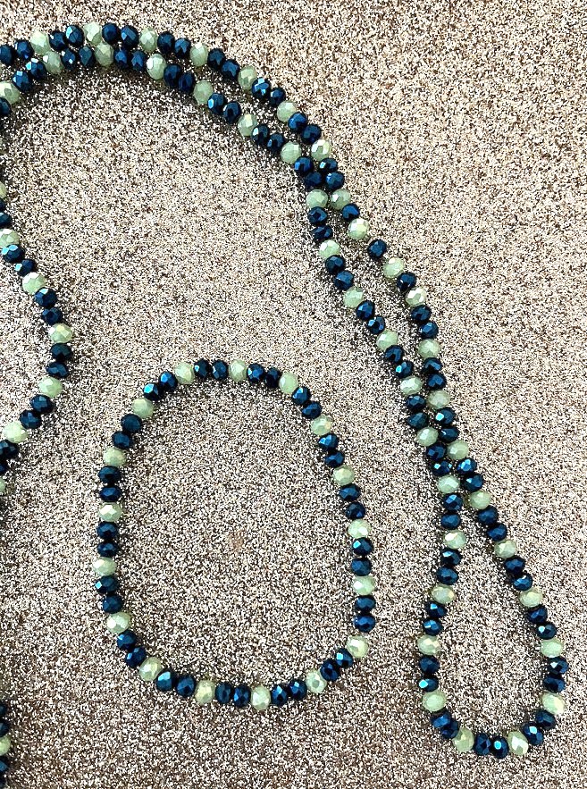 COLLIER FEMME TONS VERTS FONCÉS