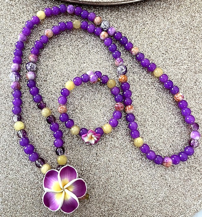 COLLIER FEMME VIOLET