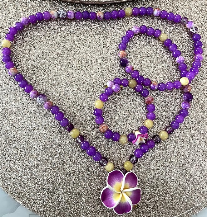 COLLIER FEMME VIOLET