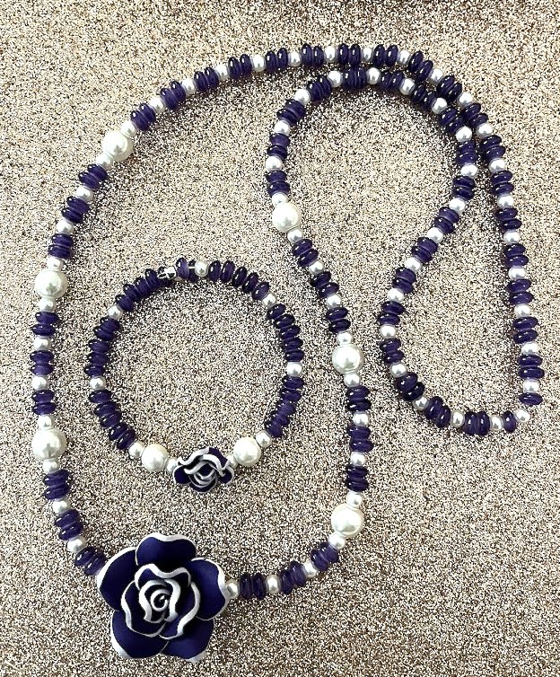 COLLIER FEMME VIOLET FONCÉ