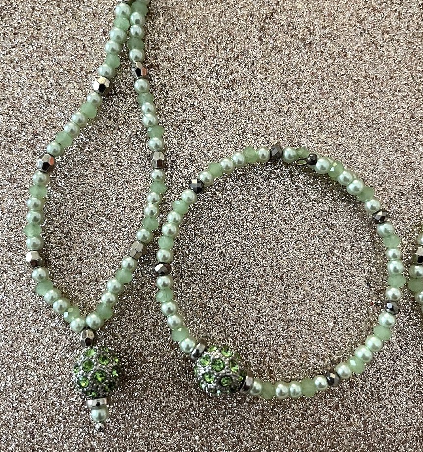 COLLIER FEMME VERT CLAIR