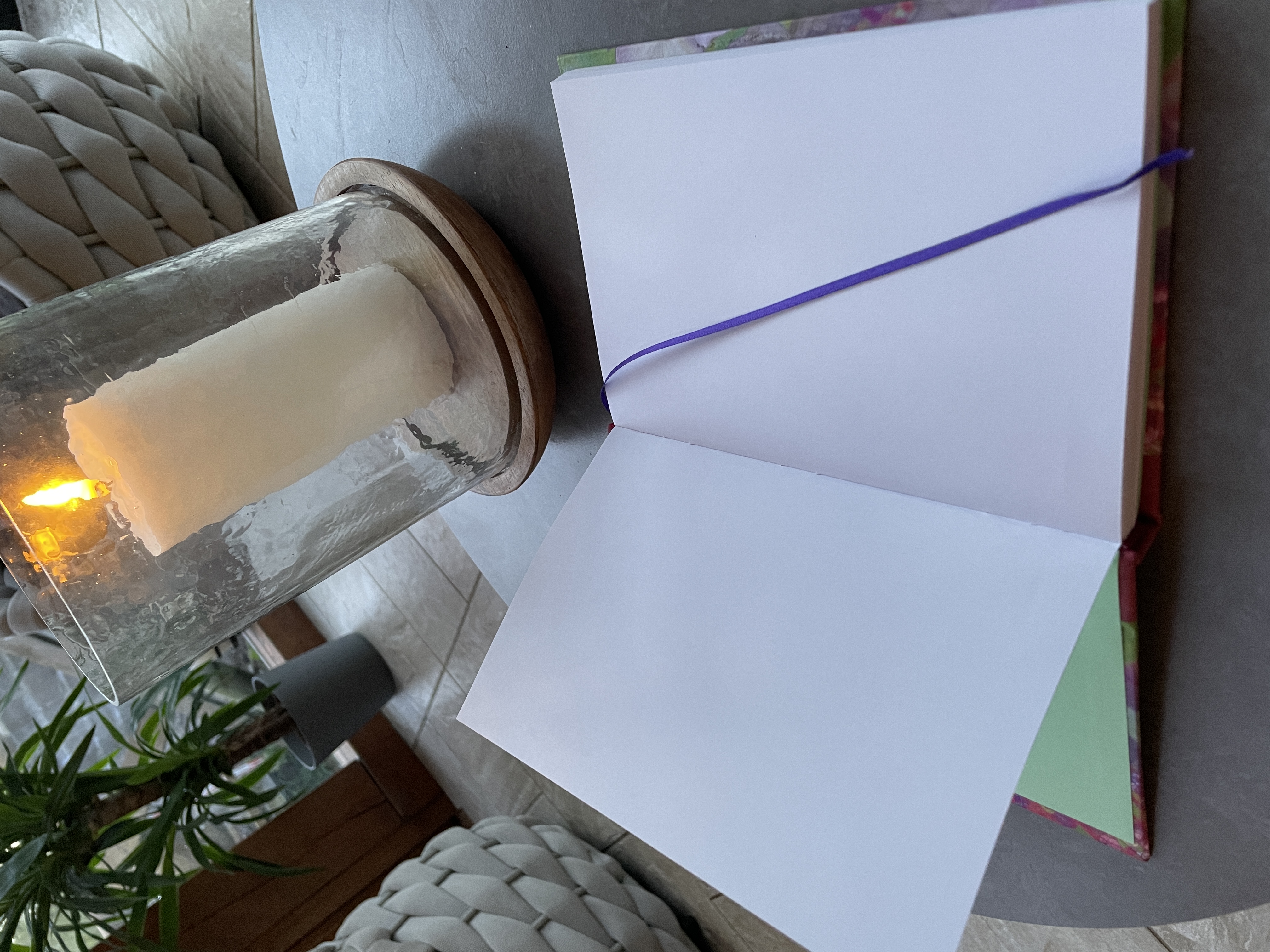 OOAK Handbound Hardback Notebook with Faux Leather Book Cloth Spine