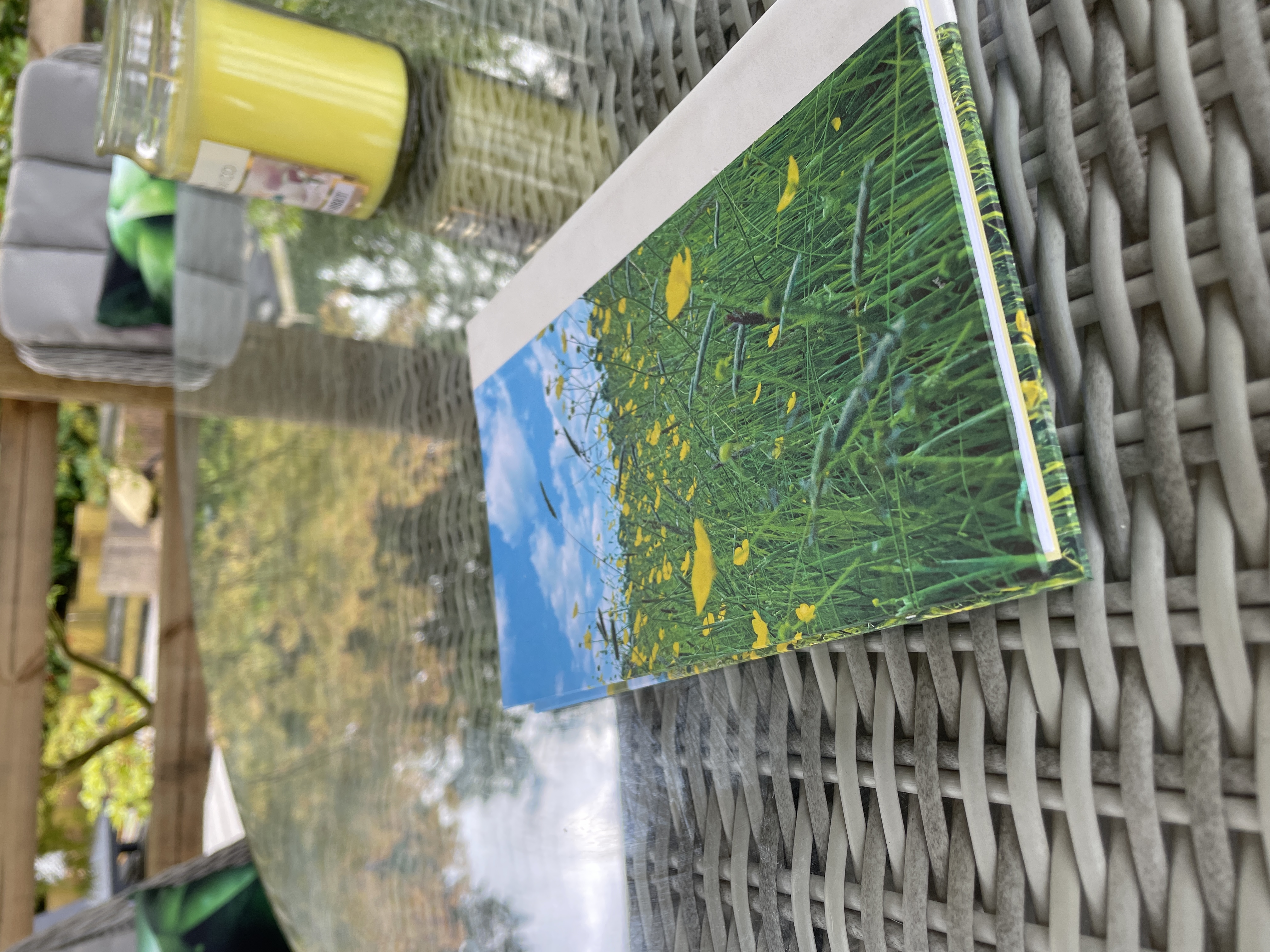 OOAK A5 Hand bound Hardback Notebook with Faux Leather Book Cloth Spine & Original Poetry featured - Buttercup Design