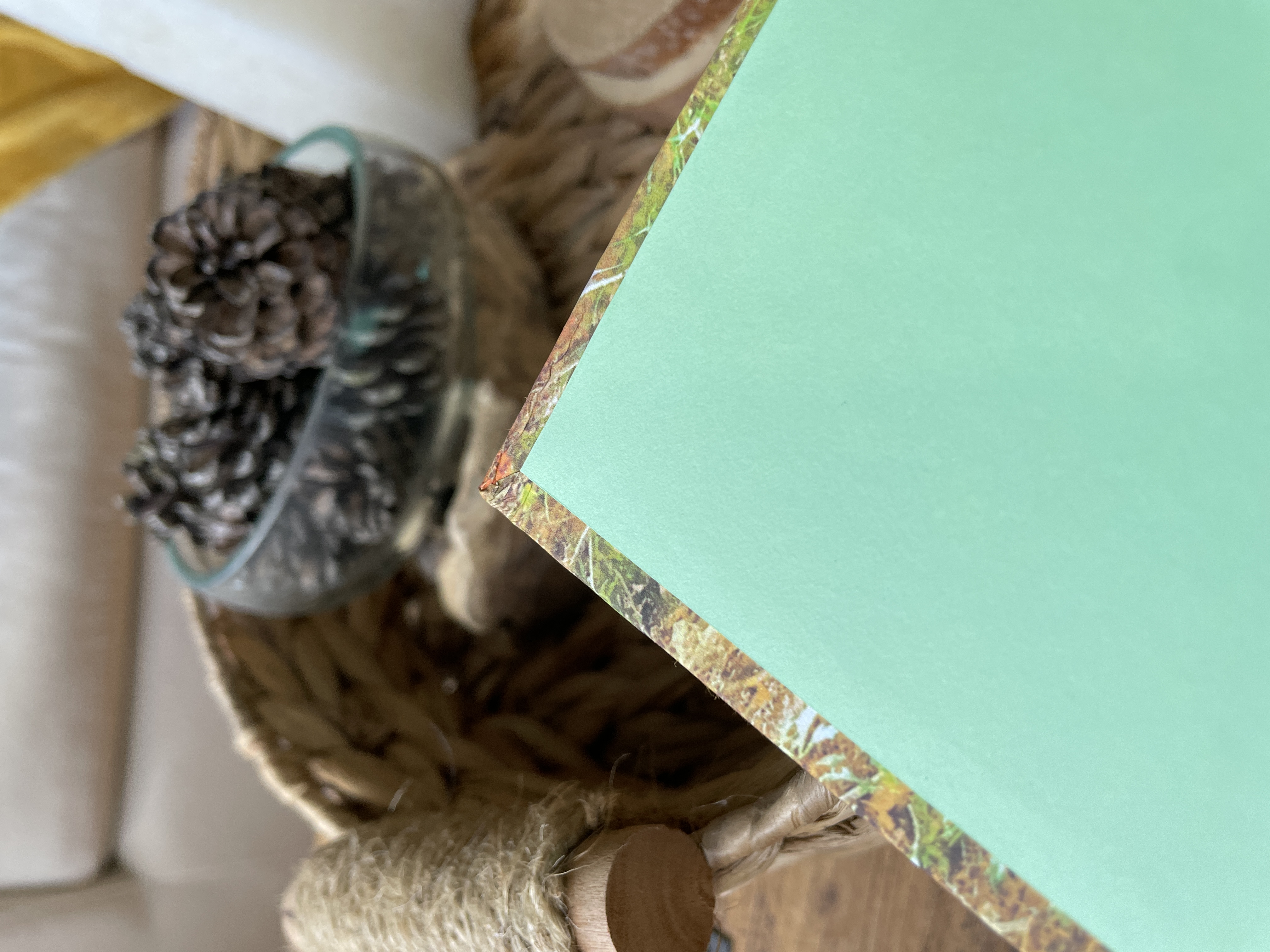 OOAK A5 Hand bound Hardback Notebook with Cloth Spine - Autumn Pumpkin Design