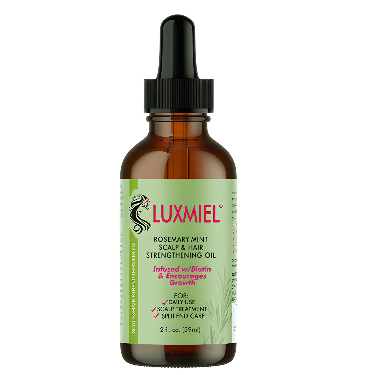Luxmiel Rosemary Mint Hair Oil – Strengthen & Grow Naturally