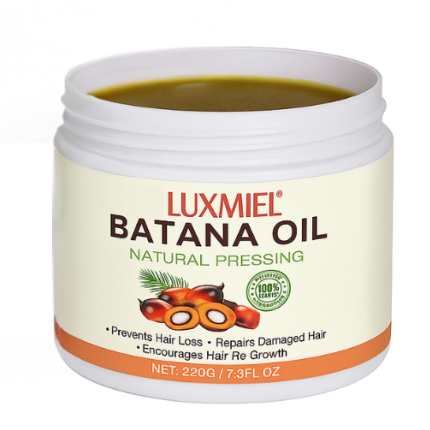 Luxmiel Raw Batana Oil – 100% Natural Cold-Pressed Hair Repairf