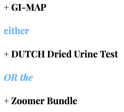 2 Lab Bundle & 3 Month Personal Consultation