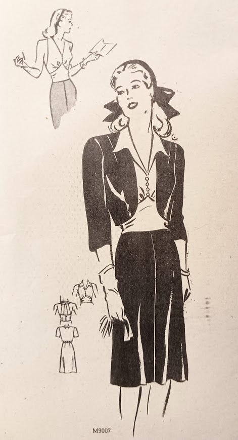 1940s 3pc Halter Top, Bolero Jacket and Skirt Set Custom Made in Your Size From a Vintage Pattern 1946