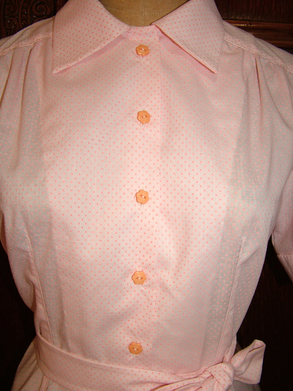 1950s Style Shirt Dress With Full or Pencil Skirt Custom Made in Your Size From a Vintage Pattern 1957