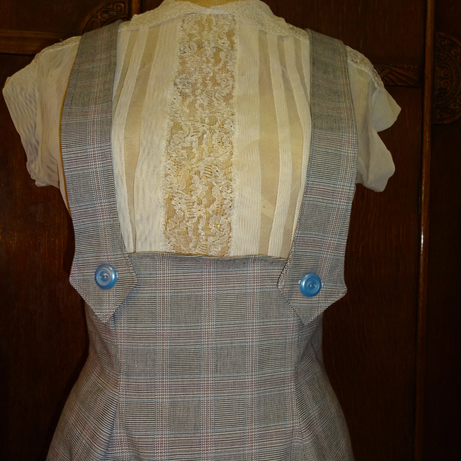 1950s Style High Waist Circle Skirt With Optional Puffed Sleeve Blouse Custom Made in Your Size From a Vintage Pattern 1952