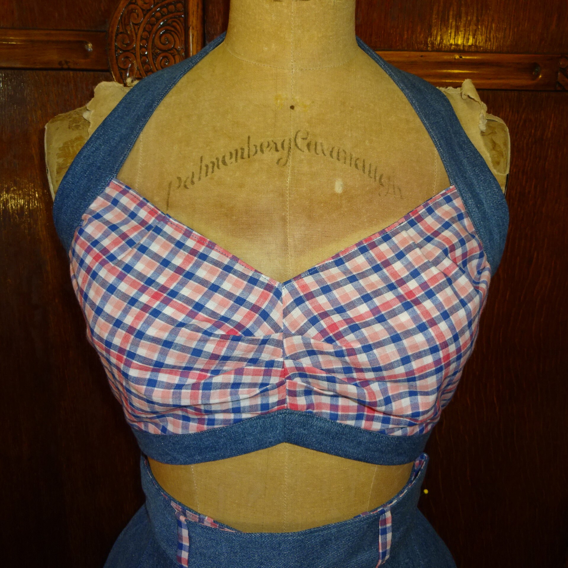 1950s Style 3pc Capri Pants or Shorts with Matching Halter Bra Top and Jacket Custom Made in Your Size From a Vintage Pattern 1950