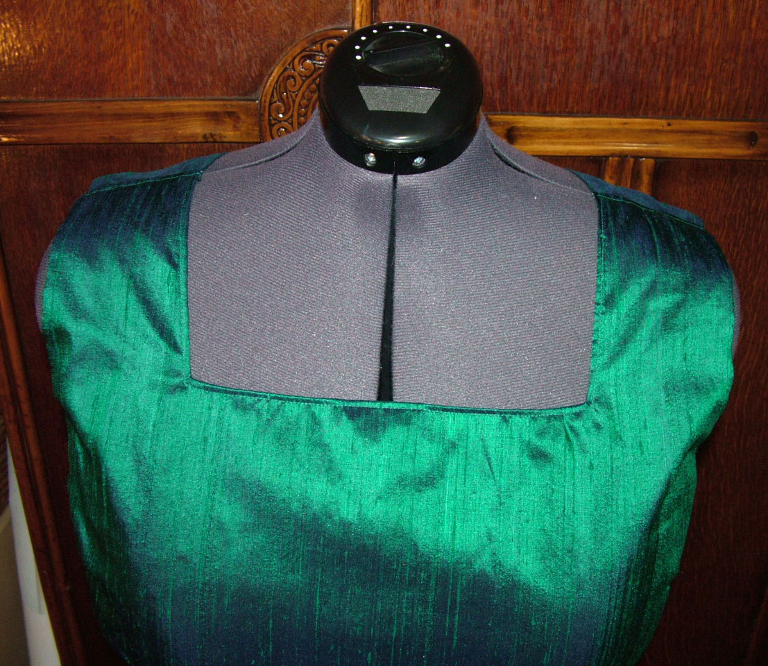 1950s Style Square Neck Dress With Full Eight Gore Skirt with Stole Custom Made in Your Size From a Vintage Pattern 1953