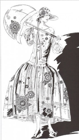 1920s Style Robe de Style Scoop Neck Drop Waist Dress with Hoop Slip Custom Made in Your Size From a Vintage Pattern 1923