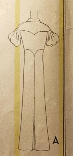 1930s Style Drop Shoulder Balloon Sleeve Dress Custom Made in Your Size From a Vintage Pattern 1933