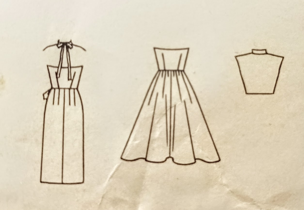 1960s Style Hawaiian Halter Sarong Tiki Wiggle or Full Skirt Dress Custom Made in Your Size From a Vintage Pattern 1960