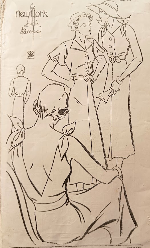 1930s Style Flutter Sleeve or Sleeveless Dress with Shoulder Ties and Slim Skirt Made from Vintage Pattern Custom Made in Your Size 1934