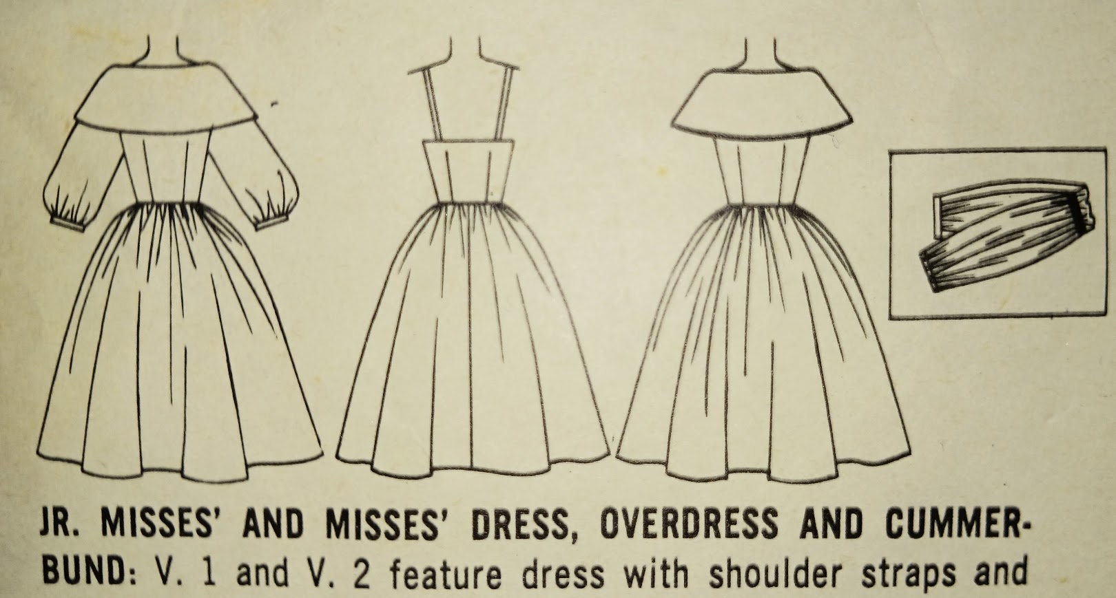 1950s Style 2pc Wide Birtha Collar Dress and Slip Dress Set Custom Made in Your Size From a Vintage Pattern 1957