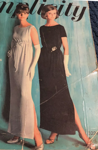 1960s Style Jewel or Scoop Neck Dress with Empire or Waist Length Drawstring Custom Made in Your Size From a Vintage Pattern 1963