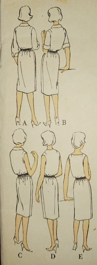 1960s Style Basic Dress with Slim Skirt and Finish Options Custom Made in Your Size From a Vintage Pattern 1961