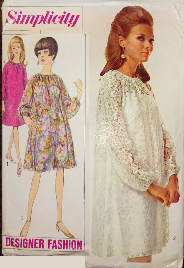 1960s Style Trapeze Dress with Gathered Neck and Optional Slip Custom Made in Your Size From a Vintage Pattern 1966