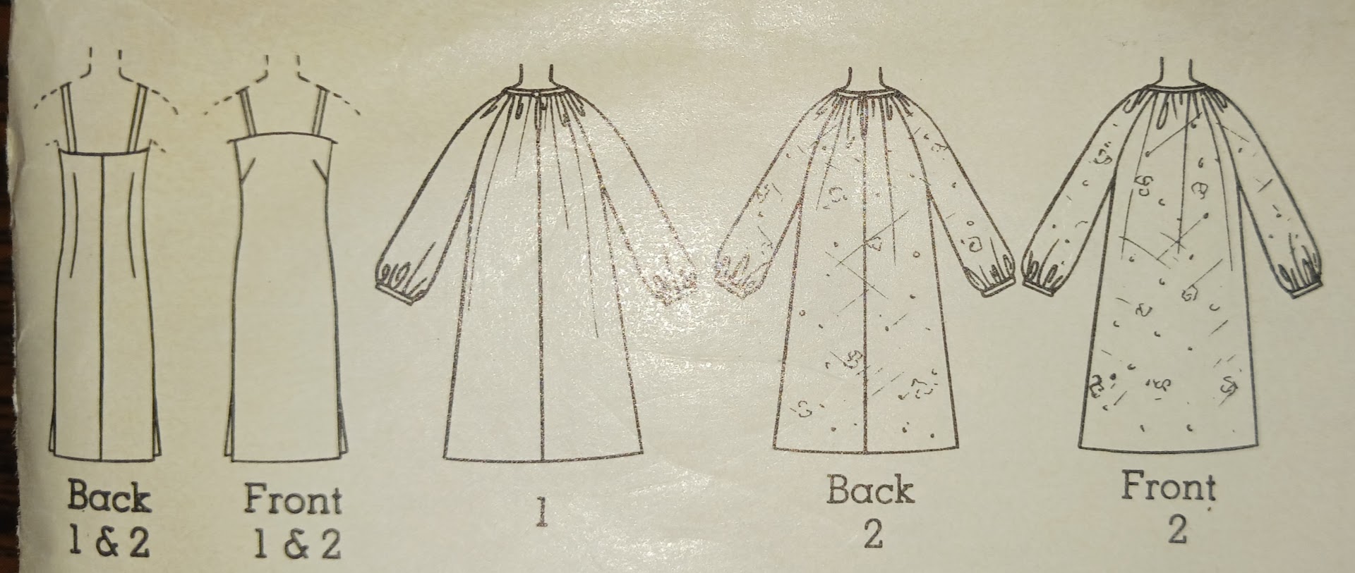 1960s Style Trapeze Dress with Gathered Neck and Optional Slip Custom Made in Your Size From a Vintage Pattern 1966