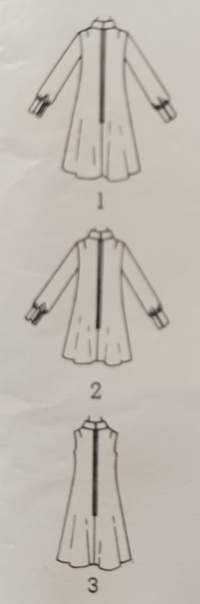 1960s Style MOD Rolled Neck Collar Mini Dress with Trumpet Skirt Custom Made in Your Size From a Vintage Pattern 1967