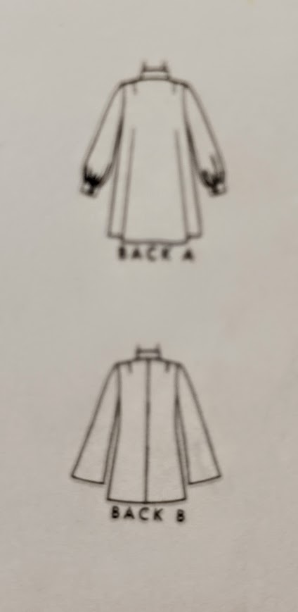 1960s Style Nehru Collar Tunic Blouse with Long Sleeves Custom Made in Your Size From a Vintage Pattern 1968