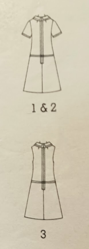 1960s Style A-Line Drop Waist Dress with Flower Petal Collar Custom Made in Your Size From a Vintage Pattern 1969