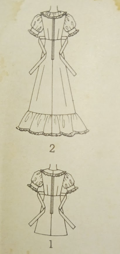 1970s Style Cottage Core Boho Hippy Dress with Maxi or Mini Skirt Custom Made in Your Size From a Vintage Pattern 1974