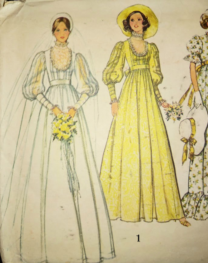 1970s Style Cottage Core Edwardian Hippy Boho Maxi Dress Custom Made in Your Size From a Vintage Pattern 1976