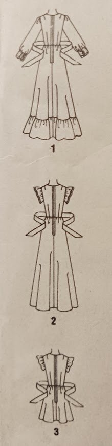 1970s Style Cottage Core Flutter Sleeve Maxi Boho Hippy Dress Custom Made in Your Size From a Vintage Pattern 1975