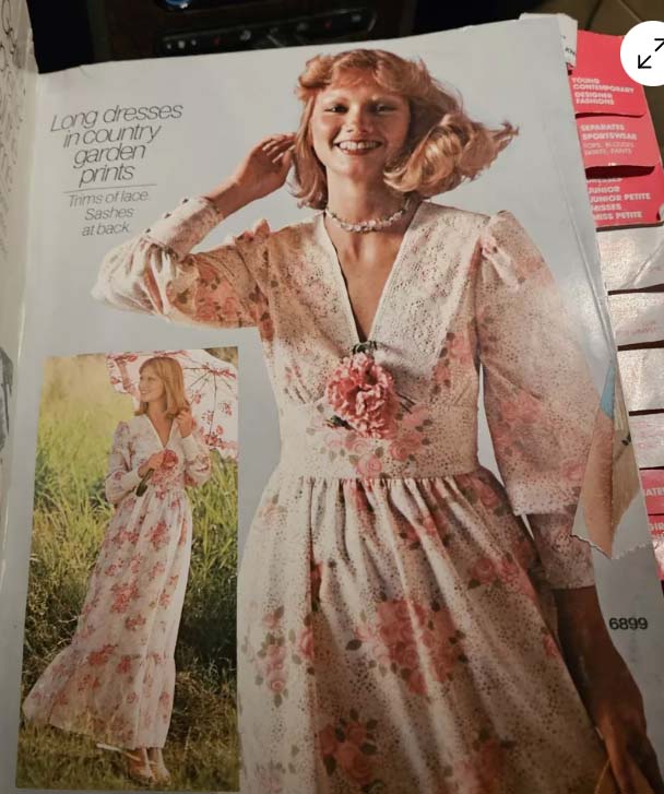 1970s Style Cottage Core Flutter Sleeve Maxi Boho Hippy Dress Custom Made in Your Size From a Vintage Pattern 1975