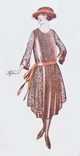 Early 1920s Style Side Button Dress with Draped Side Overlay Custom Made in Your Size From a Vintage Pattern 1921