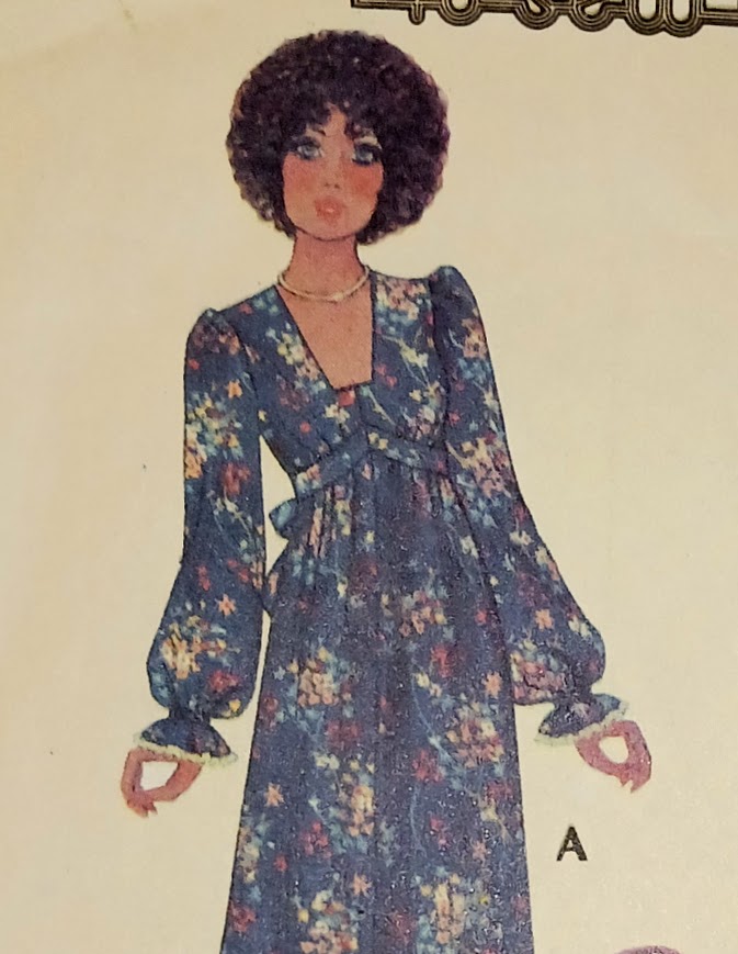 1970s Style Cottage Core Empire Waist 'Doily' Dress or Blouse Custom Made in Your Size From a Vintage Pattern 1975