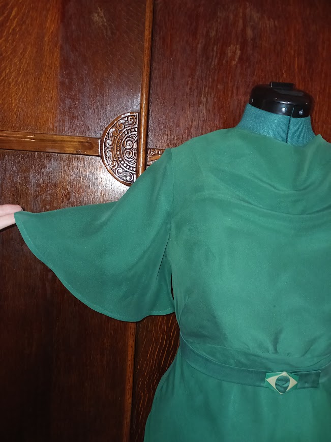 1930s Style Evening Dress with Godet Mermaid Hem and Optional Jacket Custom Made in Your Size From a Vintage Pattern 1936