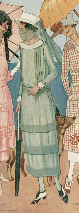 1920s Style Drop Waist Summer Dress with Tucks Custom Made in Your Size From a Vintage Pattern 1921