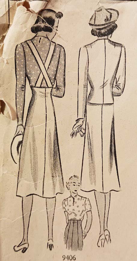 1930s Style 3pc Blouse, Jacket and Suspender Skirt Set Custom Made in Your Size From a Vintage Pattern 1938