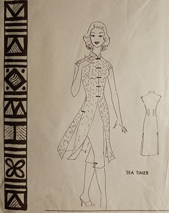 1960s Style Hawaiian Polynesian Tea Timer Cheongsam Tunic and Capri Pants Custom Made in Your Size From a Vintage Pattern 1960