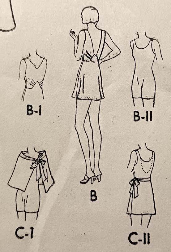 1930s Style One Piece Swimsuit with Art Deco Tunic Swim Dress Cover Up Custom Made in Your Size From a Vintage Pattern 1932