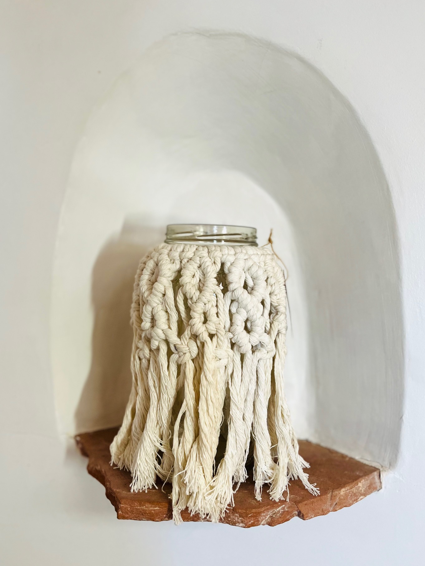 Large Diamond Pattern Jar