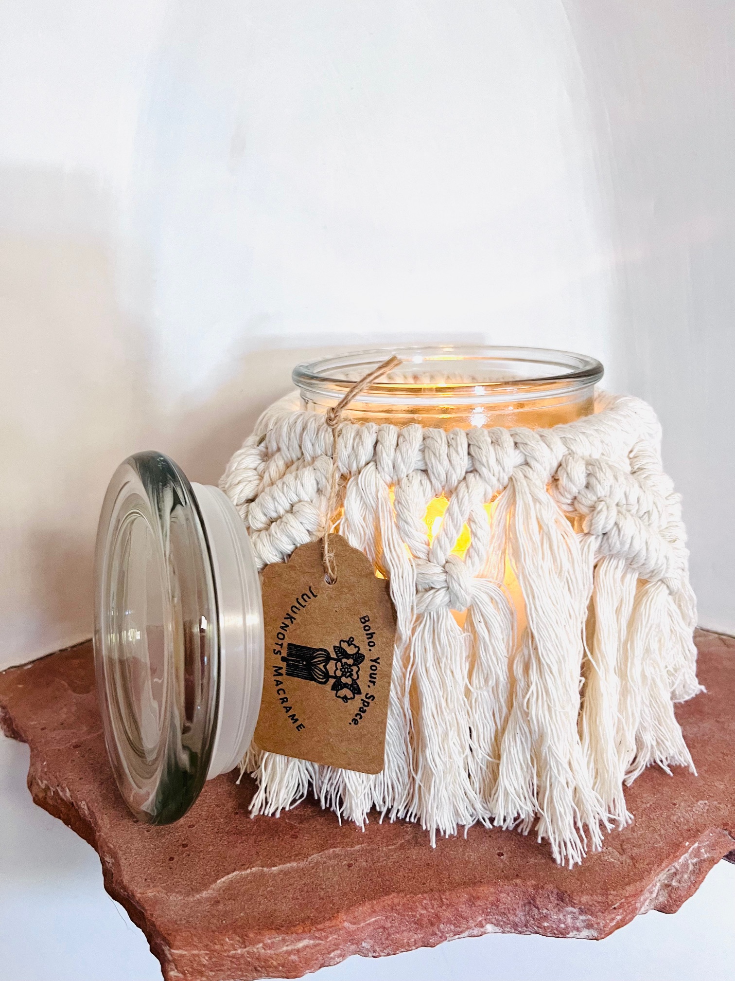 Double Chevron Jar with Lid