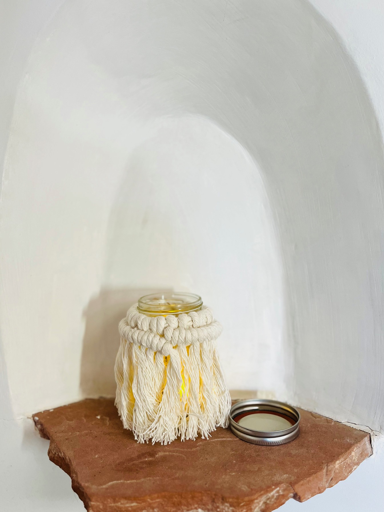 Small Boho Jar with Lid