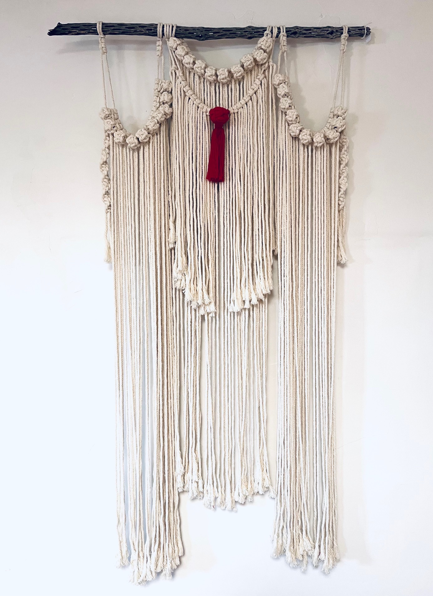 Berry Knot Tassel Wall Hanging