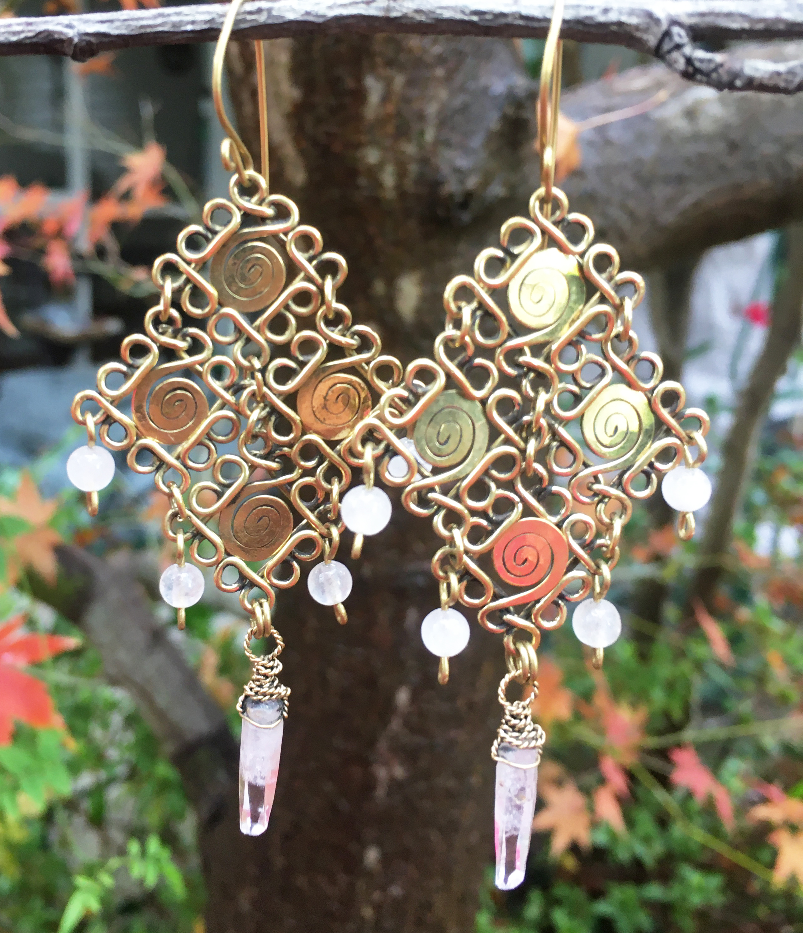 Spirals with Clear Quartz Point