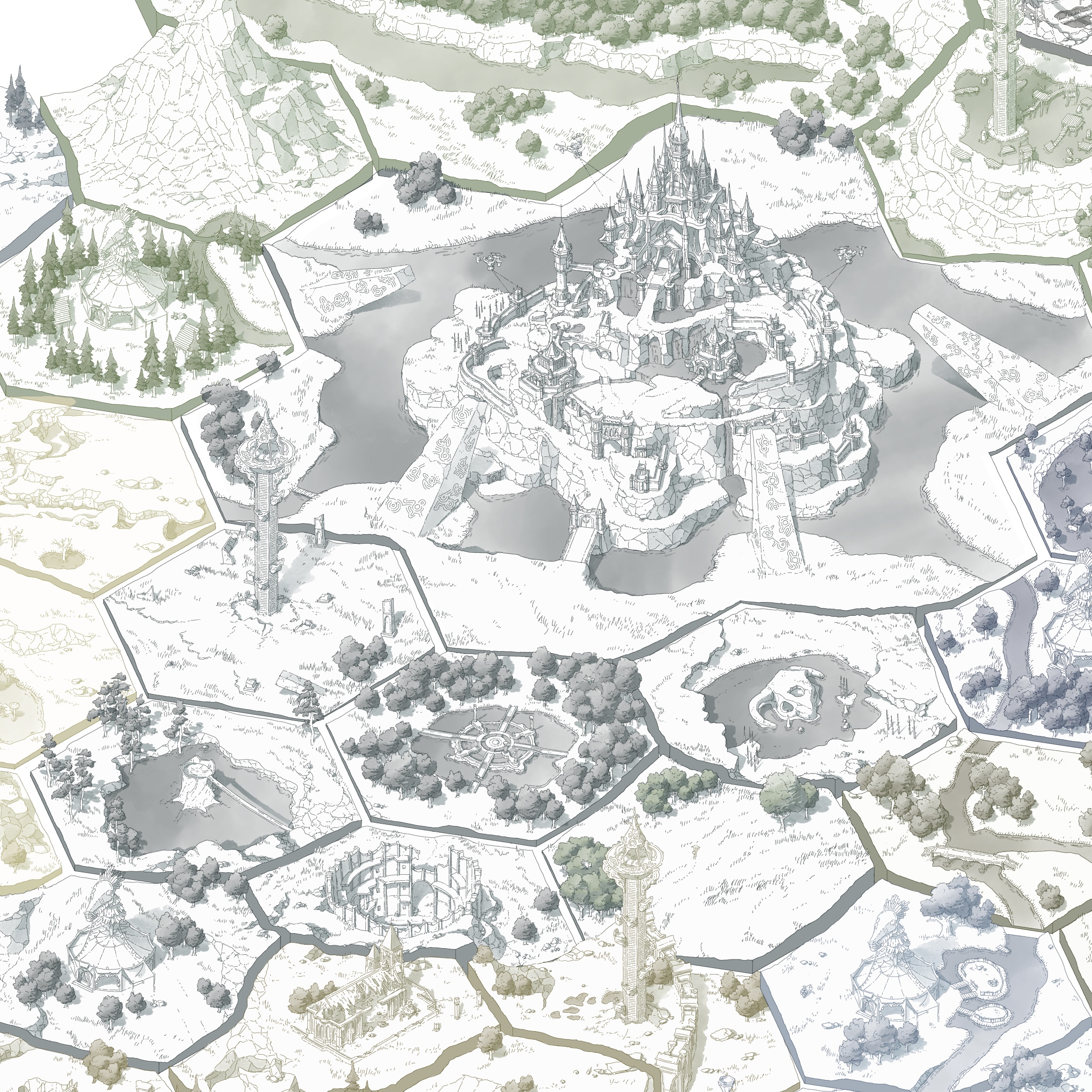 Carte Hyrule - Zelda Breath of the Wild