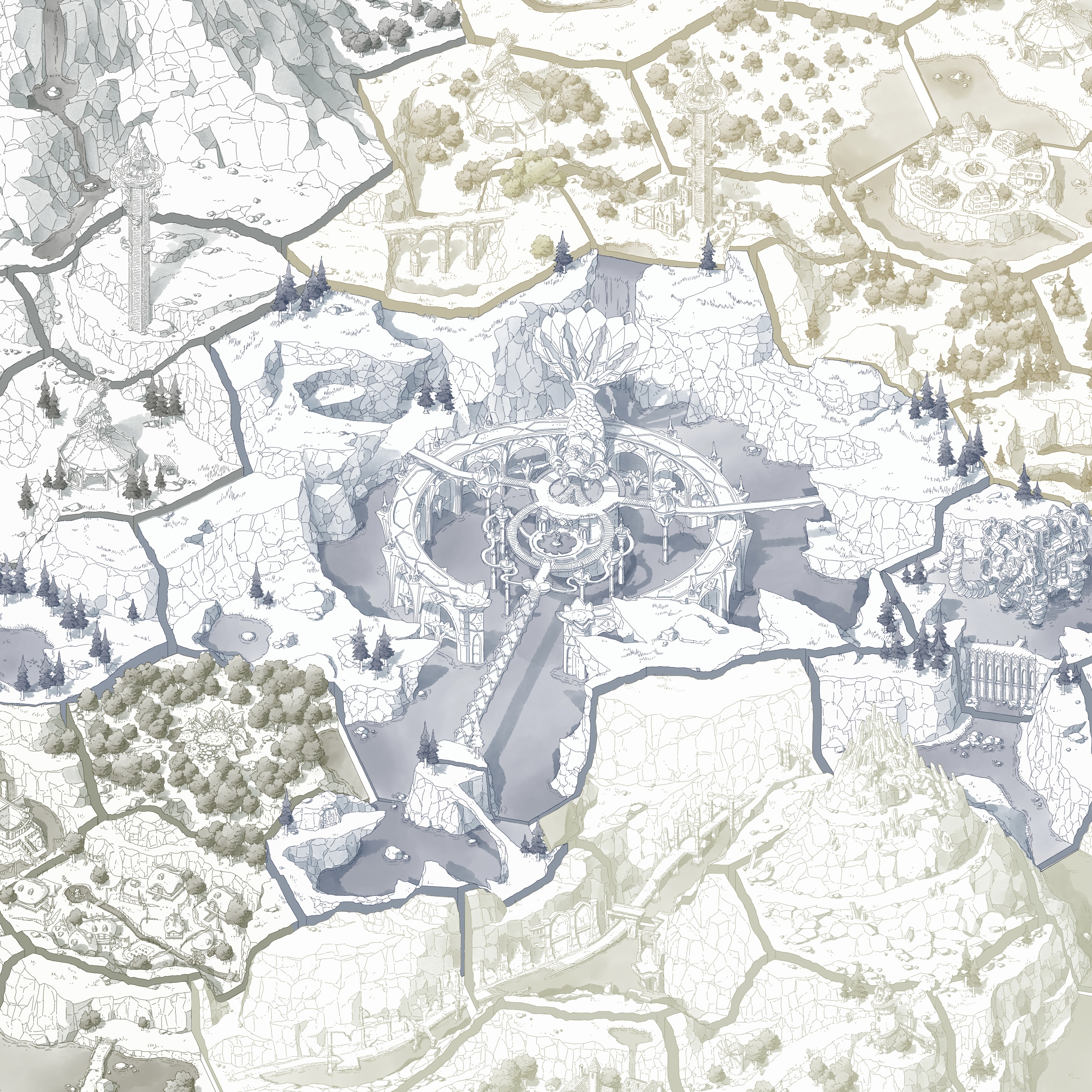 Carte Hyrule - Zelda Breath of the Wild