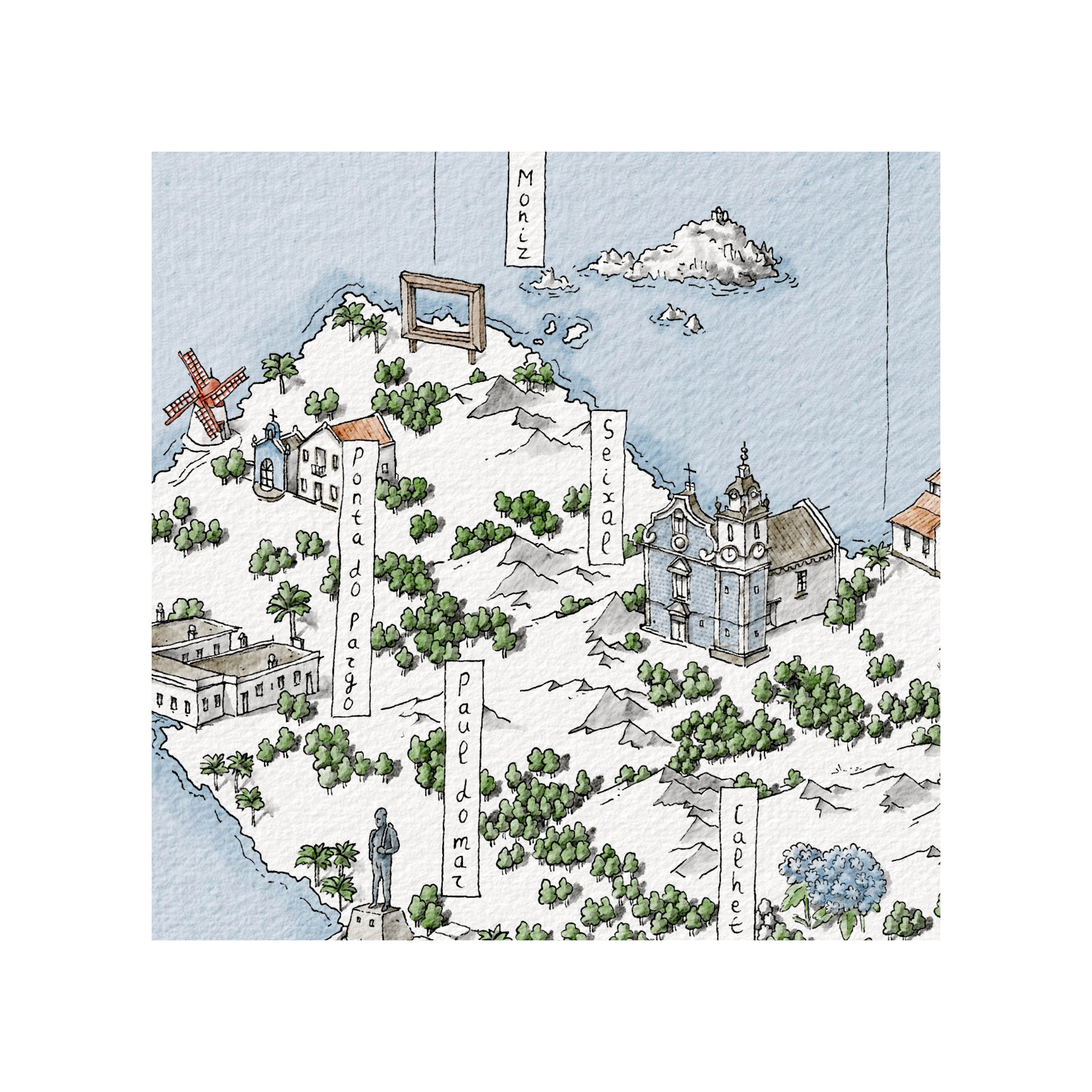 Carte « Madère illustrée »