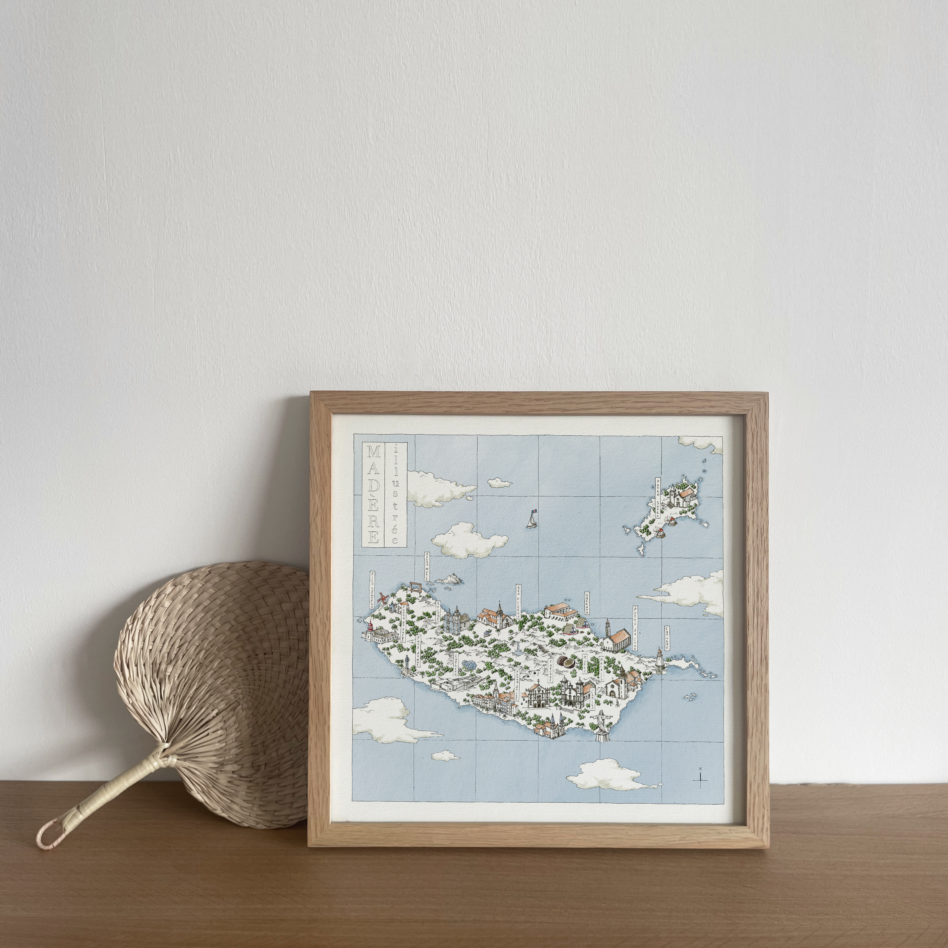 Carte « Madère illustrée »