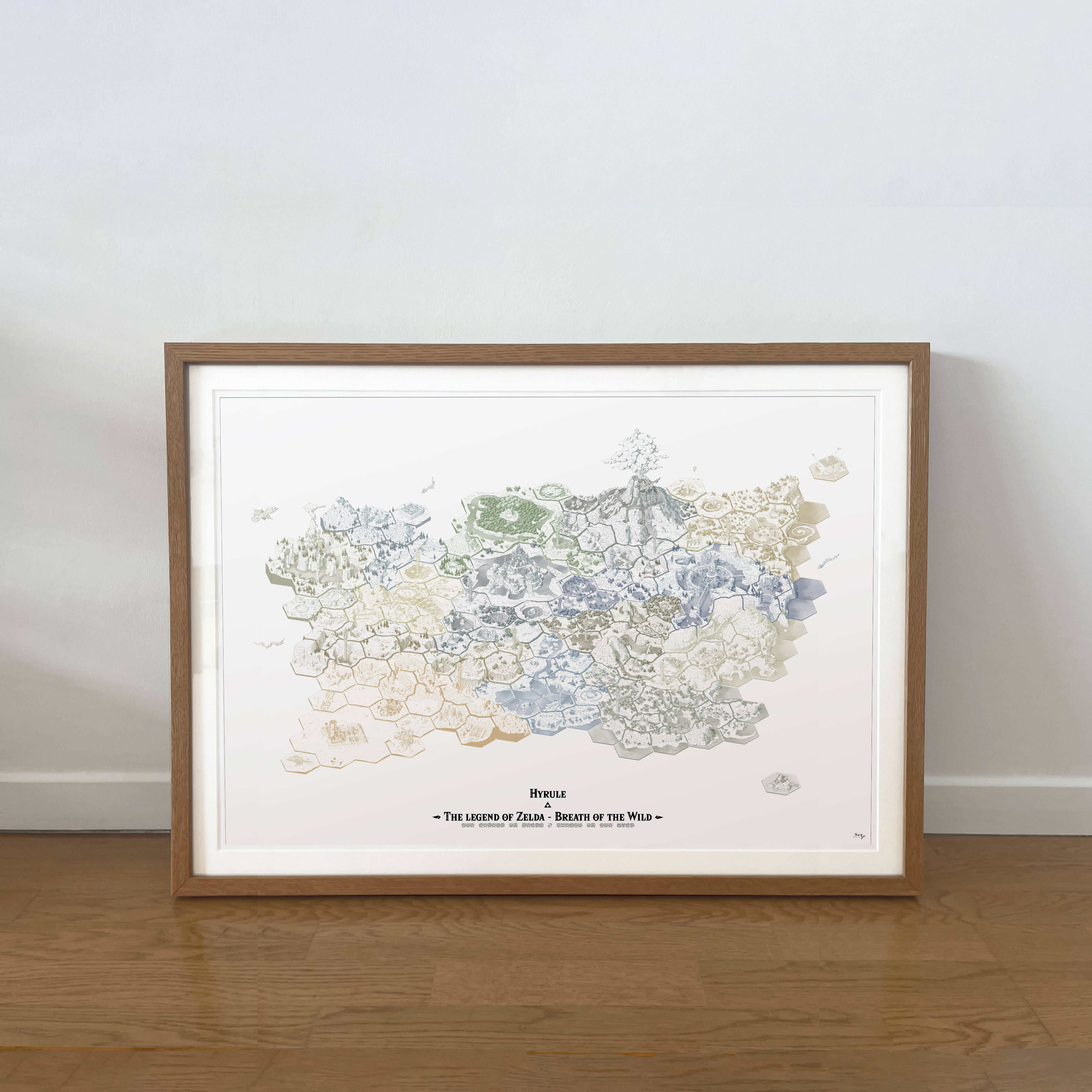 Carte Hyrule - Zelda Breath of the Wild